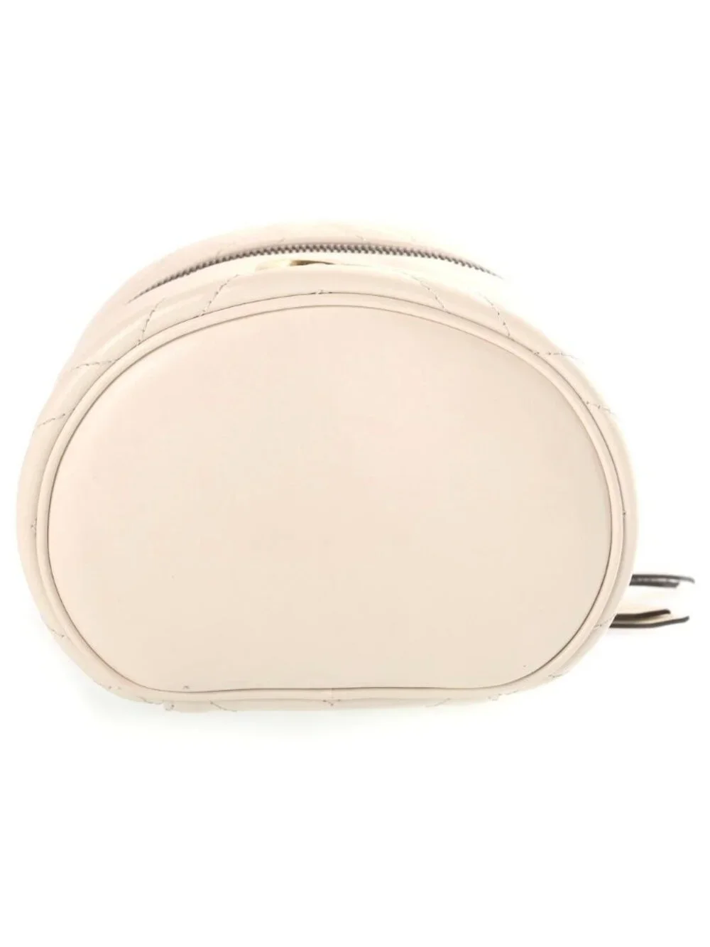 Gucci GG Marmont Vanity Pouch Case White Leather Gold